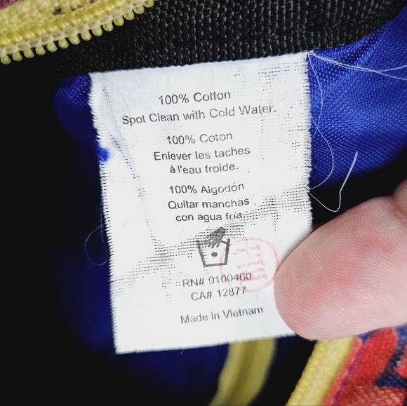 KAVU | canvas rose floral pattern crossbody bag purse - Picture 8 of 11